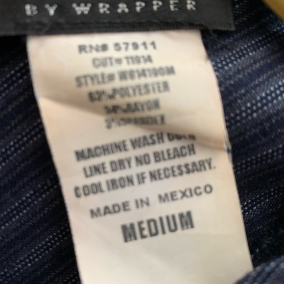 Blue stripe stretchy dress size M - Picture 3 of 3